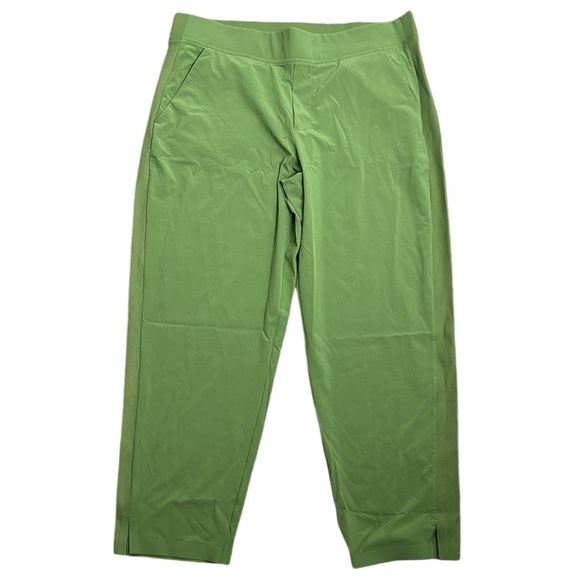 Athleta Pants - Athleta Brooklyn ankle pants size 14p green new with tags active wear